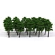 thumbnail image 5 of 40 Unidades Mini Árboles Artificiales Plantas de Paisaje para Ferrocarril 1:250 DIY Decoracion Yotijar árboles modelo, 5 of 10