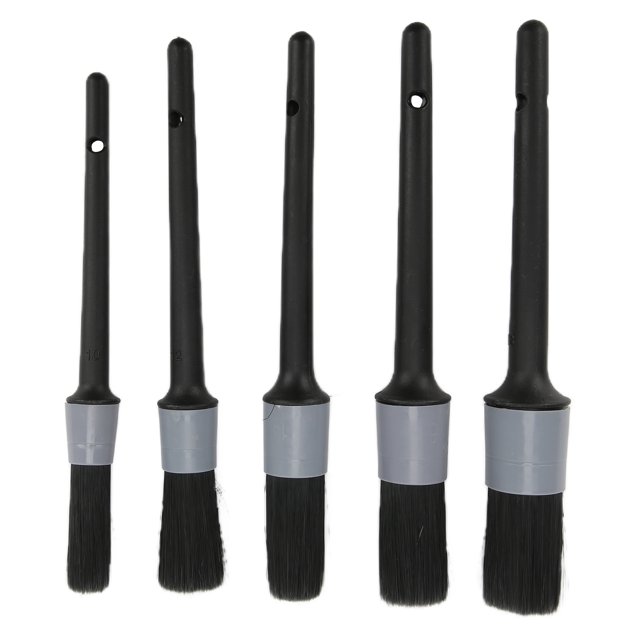 Auto Detailing Brush Set,5pcs Auto Detailing Brush Car Detailing Brush Kit Car Detail Brush Finely Tuned Performance