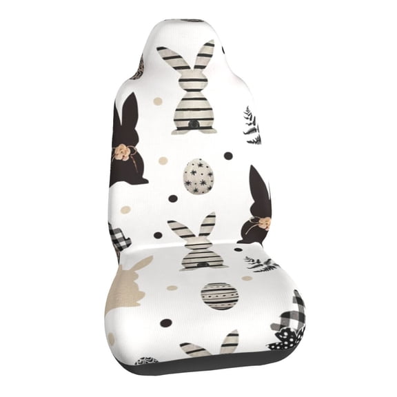 Easter Bunny Rabbits Car Seat Covers Stretch Car Seat Protectors Universal Fit