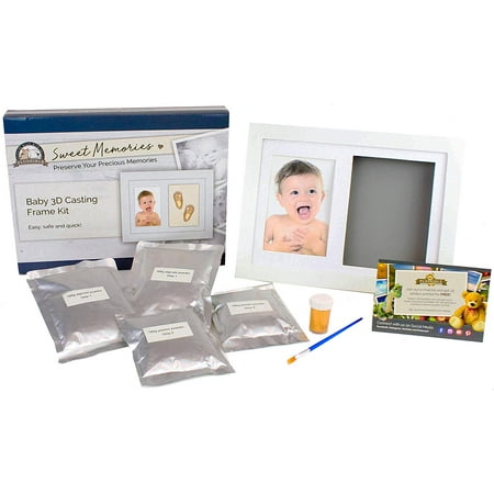 - Plushible Gift Registry Baby Shower Baby Footprint Kit Picture Frame