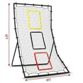 thumbnail image 2 of Baseball Softball Rebounder Net 6x4 FT with 3 Strike Zones, Heavy Duty Steel Frame & Ground Stakes for Backyard Training, 2 of 5