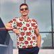 thumbnail image 4 of Fotbe Hand Drawn Tomatoes Camiseta Polo de Golf para Hombre con Estampado – Camisa Deportiva Transpirable con Cuello Abotonado-Medium, 4 of 6