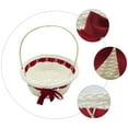 thumbnail image 5 of Yongwei Woven Flower Basket 1Pc Woven Basket with Handle Wedding Party Flower Basket Storage Basket, 5 of 10