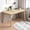 Oak, variant on Hanyu Simple Wooden Writing Desk - Modern Minimalist Style PC Laptop Computer Workbench with Solid Wood Legs, 39" W Home Office Work Table for TV Stand Music Video Live Broadcast Workstation, Oak