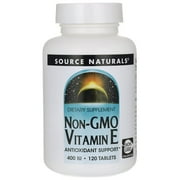 Source Naturals - Non-GMO Vitamin E 400 IU - 120 Tablets