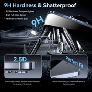 Protescreen 2 Pack Privacy Screen Protector for iPhone 15 ProMax 6.7, True 28° Anti-Spy, 9H Hardness Shatterproof Tempered Glass, Easy to Install, Bubble-Free