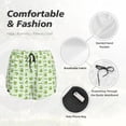 thumbnail image 4 of Daiia Green Avocado Pattern Women's 2 in 1 Running Shorts - Lightweight Athletic Workout Gym Yoga Shorts Liner with Phone Pockets-XX-Large, 4 of 7