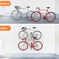 thumbnail image 2 of 2 Pack Bike Pedal Hanger Wall Mount, Heavy Duty Horizontal Bike Rack for Garage Wall, Bike Display Stand for Home Holds Up to 70 lbs, 2 of 5