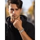 thumbnail image 3 of PROSTEEL Cadena de eslabones cubanos Pulsera de 16 mm para hombres Pulseras de cadena de plata Hip Pop de acero inoxidable para niños, 8.2 pulgadas, 3 of 8