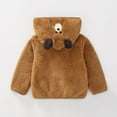 thumbnail image 4 of DHFJKG Toddler Teddy Jackets Zip Up Hoodies Windproof Hooded Cute Animals Fuzzy Warm Coat With Ears For Kids Boys Girls 1-5 Years Cozy Outerwear, 4 of 7