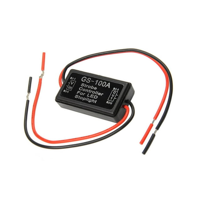 CIMAXIC Strobe Controller Module for Car Use Waterproof and Durable with Wide Voltage 1216V Black Plastic,1.89"X1.06"X0.55"