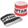 thumbnail image 1 of Phenofice 2 Pcs Brassard de Capitaine en Nylon Multiple Ajustable Résistant à l'Usure pour Hockey pour Équipement de Fan, 1 of 8