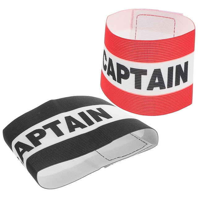 Phenofice 2 Pcs Brassard de Capitaine en Nylon Multiple Ajustable Résistant à l'Usure pour Hockey pour Équipement de Fan