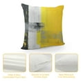 thumbnail image 4 of Creowell  Grey and Yellow Throw Pillow Cover,Decorative Square Accent Pillow Case&nbsp;Pillowcases for Couch Bed Car Living Room, 4 of 5