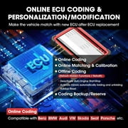 LAUNCH X431 PRO5 Diagnostic Scanner - J2534 ECU Coding, Topology Mapping, 2-Year Update,Intelligent Diagnostics