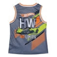 thumbnail image 4 of Hot Wheels Mesh Jersey Athletic Tank Top and Basketball Shorts Outfit Set Toddler to Big Kid, 4 of 4