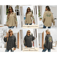 thumbnail image 3 of Higustar Shacket for Women's Plus Size, Button Down Shirts with Pockets, Embroidered Shacket Jackets Long Sleeve V Neck Collared Blouses Mexican Peasant Tops Boho Casual Fall Coat-822/H-Brown-XXXL, 3 of 11