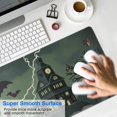 thumbnail image 4 of Halloween Pumpkin Mouse Pad,Rectangle Big Desk Mat NonSlip Rubber Base for Desk Gaming Laptop Mouse Mats for Gaming Wireless Mouse (31.5x11.8in), 4 of 7
