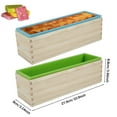 thumbnail image 2 of 3 Pcs Soap Molds 47oz Rectangular Soap Loaf Mold Flexible Silicone Soap Making Molds Kit with Wood Box Non Stick Soap Silicone Mold for Homemade Soap Making DIY Craft, 2 of 10