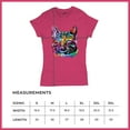 thumbnail image 5 of Tee Hunt Dean Russo Thoughtful Cat T-Shirt Colorful Pet Kitten Eyes Women's T-Shirt Tee, Pink, Medium, 5 of 5
