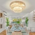 thumbnail image 2 of AFANQI 23.6" Modern Remote ControlledK9 Crystal Chandelier, 2 of 14