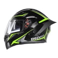 thumbnail image 1 of Casque de Moto TFixol Unisexe Adulte Cool Équipement de Cycliste Quatre Saisons Nouveau Casque de Moto de Rue de Tourisme Double Visière Casque Intégral à Rabat avec Bluetooth Espace L Style2, 1 of 7