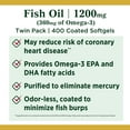 thumbnail image 3 of Nature's Bounty Fish Oil Softgels, 1200 Mg, 200 Ct , 2 Pack, 3 of 8