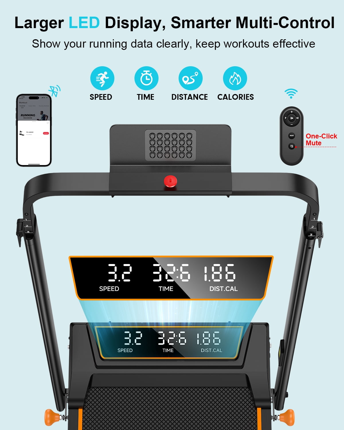 Walking Pad with 12% Incline/Adjustable Height, Upgraded 3.5HP Walking Pad with Handle Bar, 4 in 1 Foldable Under Desk Treadmill, Electric Portable Treadmills for Home 350LBS, LED Display