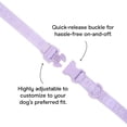 thumbnail image 3 of Wild One Quick-Release Adjustable Dog Collar, Lilac Purple, Large/X-Large, 3 of 6