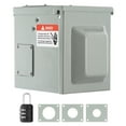 thumbnail image 5 of VEVOR 30 Amp RV Power Outlet Box, 125/250 Volt, Enclosed Lockable Outdoor RV Receptacle Box, NEMA TT-30R Weatherproof Electrical Panel, for RV Camper Trailer Motorhome Tested toStandards, 5 of 9