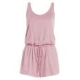 thumbnail image 3 of REORIA Women Summer Romper Sleeveless Short Jumpsuits Loose Rompers with Pockets, 3 of 10