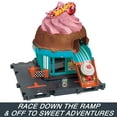 thumbnail image 6 of Hot Wheels City Downtown Ice Cream Swirl Playset from the series "Let's Race" with 1 Toy Car, 6 of 7