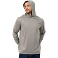 thumbnail image 5 of ProtectX High Visibility Sun Protection Lightweight Long Sleeve Hoodie, UPF 50+ Quick-Dry, SPF UV Shirt, Active Wear - Grey, XX-Large, 5 of 9