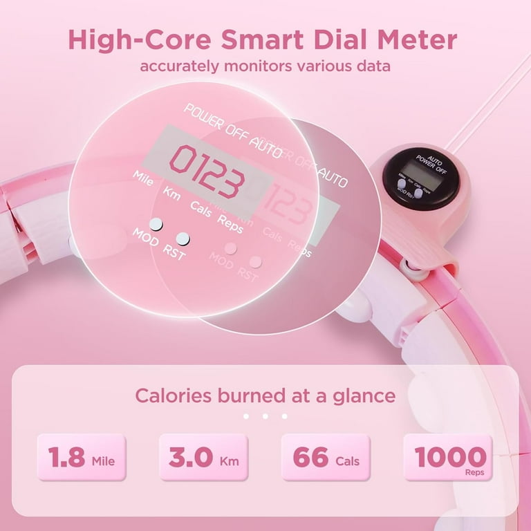 Infinity Hoop for Adult Weight Loss, 2 in 1 Smart Fitness