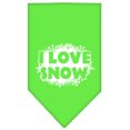 thumbnail image 4 of Christmas Pet and Dog Bandana Screen Printed, "I Love Snow", 4 of 7
