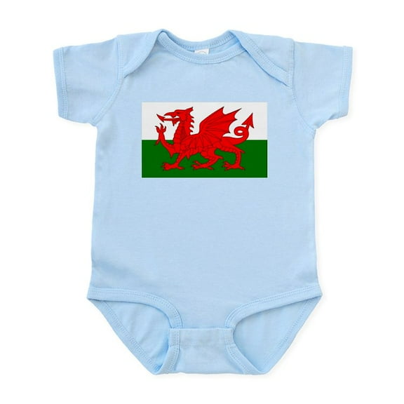 CafePress - Flag Of Wales (Welsh Flag) Infant Bodysuit - Baby Light Bodysuit, Size Newborn - 24 Months