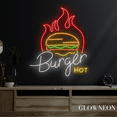 thumbnail image 4 of Glowneon Burger Hot Neon Sign, Burger Led Sign, Fast Food Store Decor, 4 of 4