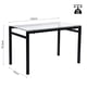 thumbnail image 4 of Mesa de Comedor Rectangular de 120x60cm - Para 4-6 Personas, Con Tablero de Vidrio Templado HOMEMAKE FURNITURE  Moderno Minimalista, 4 of 6
