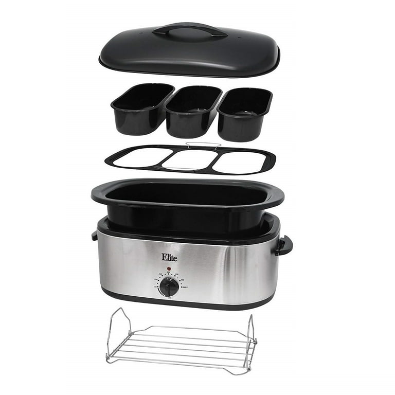 Elite Platinum 18Qt Stainless Steel Roaster Oven With, 41 OFF