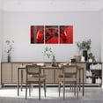 thumbnail image 2 of Hieng Gamer Canvas Wall Art for Living Room Red and Black Picture Wall Decor Gaming Ombre Office Wall Decorations Artwork Posters Geometry Square Wall Painting（Only canvas）, 2 of 6