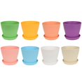 thumbnail image 5 of 1Pc Mini Plastic Flower Pot Round Planters Candy Color Succulents Plant Pot Office Desktop Balcony Home Garden Decor, 5 of 9