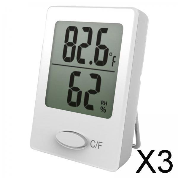 Paquete de 2-6 mini Termómetro interior Soledad medidor de temperatura de humedad digital 3 piezas