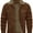 Brown, variant on Men's New Corduroy Jacket, Lined Casual Loose Fit Trucker Coat with Multiple Colors Sizes S-XXL for Fall Winter