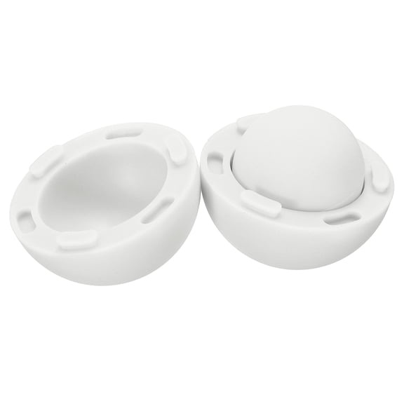 1 Set Laptop Cooling Pad, Portable Laptop Cooler Ball Silicone Round Stand Ergonomic Small Universal Heat Dissipation Feet Riser Anti-Slip for Computer Notebook Desk, White
