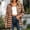 Brown#7, variant on Drovellove Women's Lapel Button Cardigan Plaid Shirt Jacket Long Sleeve Casual Blouse | Open Front Woven Coat with Collared Neckline for Spring Travel, Weekend Errands, or Relaxed Office Days