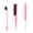 Pink, variant on Boar Bristle Slick Back Hair Brush for Smooth Flyaways, Frizz, Sleek Ponytail, Buns and Edge Baby Hair, Teasing | Gel Comb Styling Accessories for Girls, Kids and Women