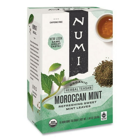 Organic Teas And Teasans, 1.4 Oz, Moroccan Mint, 18/box | Bundle of 2 Boxes