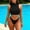 Black, variant on Women Sleeveless Swimsuit with Thong Quick Dry Mock Turtle Neck Bathing Suits Low Waist Bikini Suit Black XXL