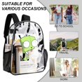 thumbnail image 5 of Invader Zim Clear Backpack Transparent Bag 17 Inch Large Capacity Laptop Daypack Clear Through Backpack Travel Bag For School Daily Office Holiday, 5 of 8