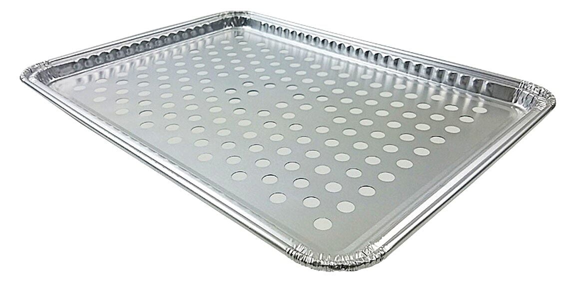 16" x 11" Aluminum Foil BBQ Grill Topper Pan Disposable Sheets